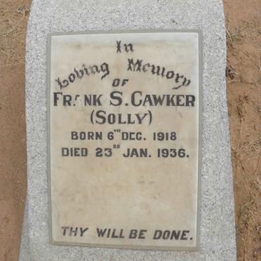 CAWKER Frank S. 1918-1936