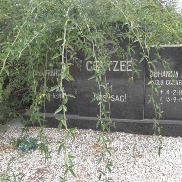 COETZEE Dirk Francis 1884-197? &amp; Johanna Aletta Cornelissen 1894-1974