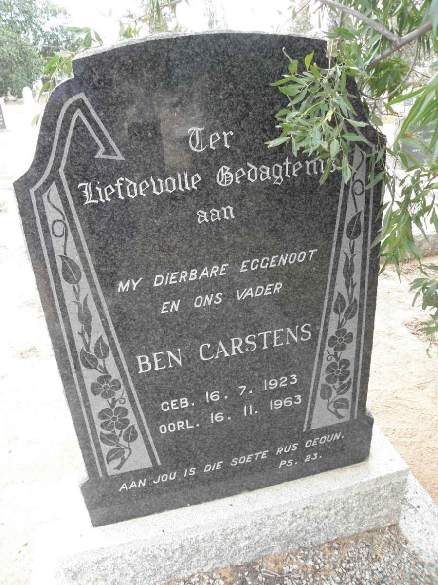 CARSTENS Ben 1923-1963