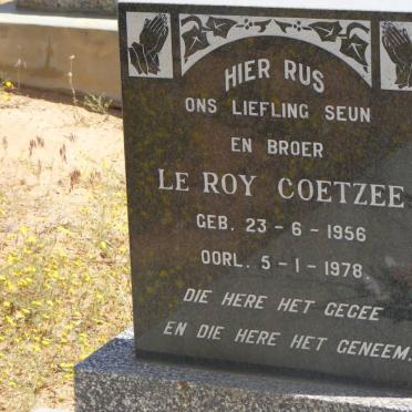 COETZEE Le Roy 1956-1978 :: COETZEE Johannes Gerhardus 1964-2005