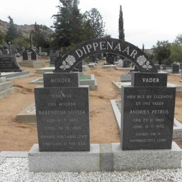DIPPENAAR Andries Petrus 1900-1973 &amp; Barendina Louisa 1893-1989