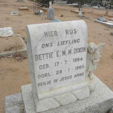 DIXON Bettie E.M.M. 1964-1965