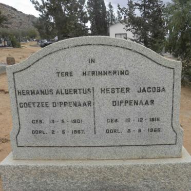 DIPPENAAR Hermanus Albertus Coetzee 1901-1967 &amp; Hester Jacoba 1916-1965