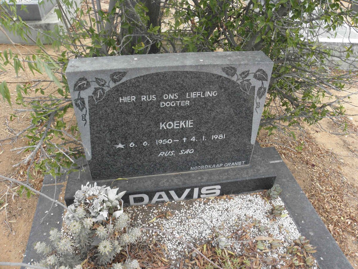 DAVIS Koekie 1950-1981