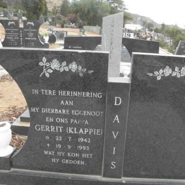 DAVIS Gerrit 1942-1993