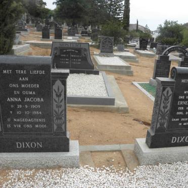 DIXON Ernest James 1903-1974 &amp; Anna Jacoba 1909-1984