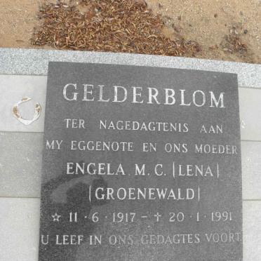 GELDERBLOM Engela M.C. nee GROENEWALD 1917-1991