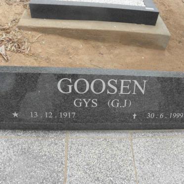 GOOSEN G.J. 1917-1999