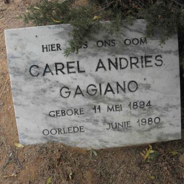 GAGIANO Carel Andries 1894-1980