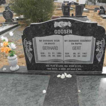 GOOSEN Gert 1962-2002 :: GOOSEN Gerhard 1986-2002