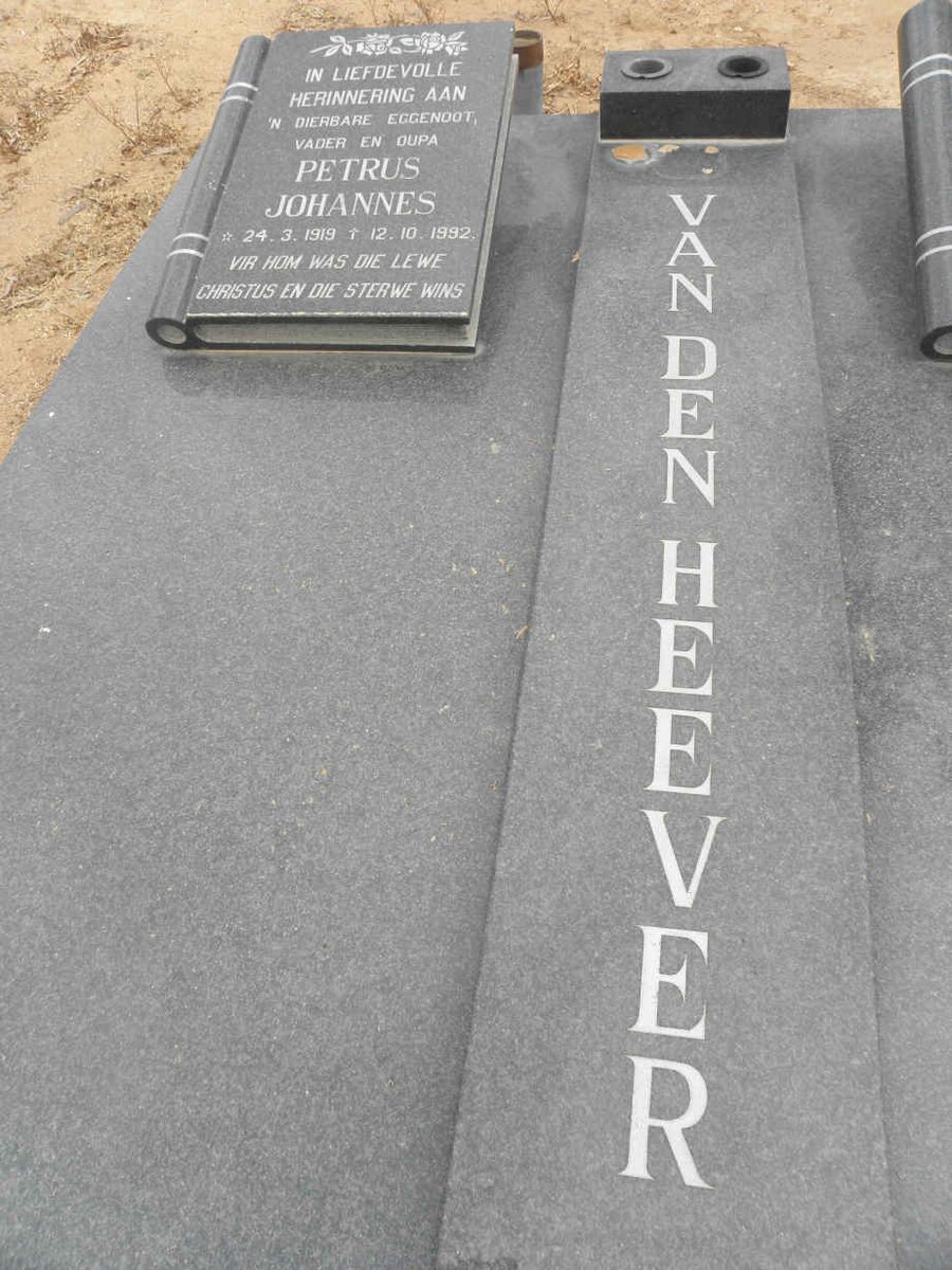 HEEVER Petrus Johannes, van den 1919-1992