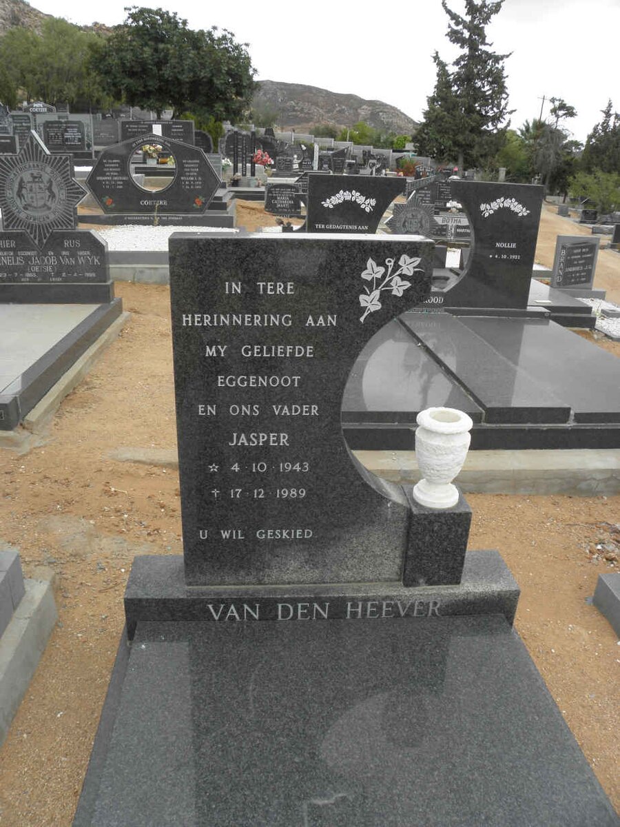 HEEVER Jasper, van den 1943-1989