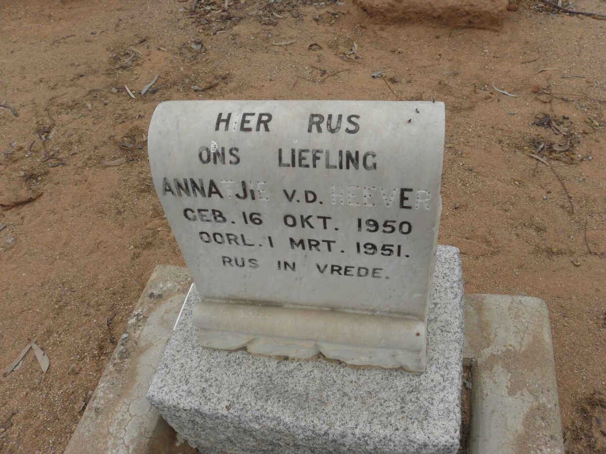 HEEVER Annatjie, v.d. 1950-1951