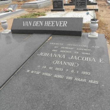 HEEVER Johanna Jacoba E., van den 1933-1993