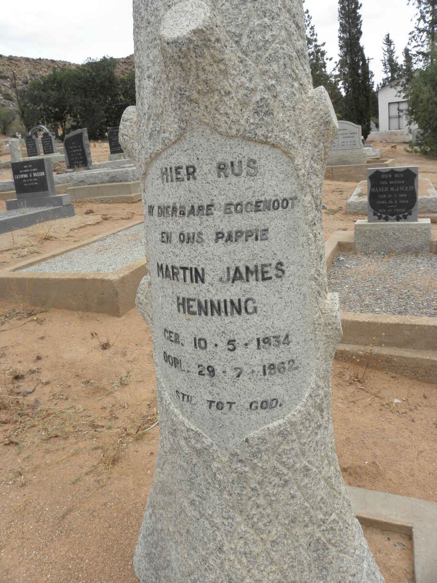 HENNING Martin James 1934-1962