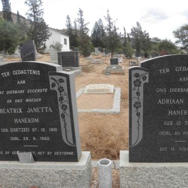 HANEKOM Adriaan Pieter 1901-1980 &amp; Beatrix Janetta COETZEE 1910-1962