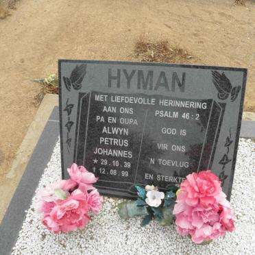HYMAN Alwyn Petrus Johannes 1939-1999