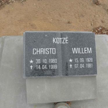 KOTZÉ Willem 1928-1981 :: KOTZÉ Christo 1960-1999