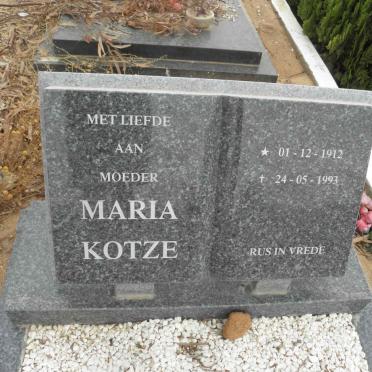 KOTZE Maria 1912-1993