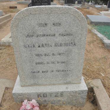 KOTZÉ Anna Maria Gloudina 1877-1964