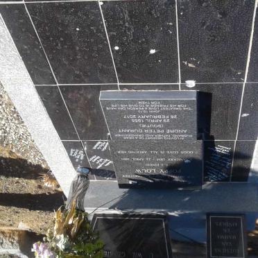 LOUW Abram 1933-1977 &amp; E.J. FINCH 1935-2001 :: DURANT André Peter 1955-2017 