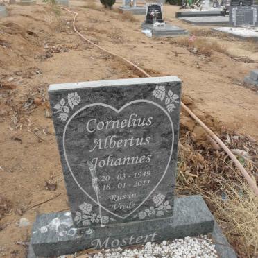 MOSTERT Cornelius Albertus Johannes 1949-2011