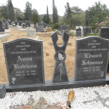 MOSTERT Eduard Johannes 1889-1969 &amp; Anna Katriena 1908-2007