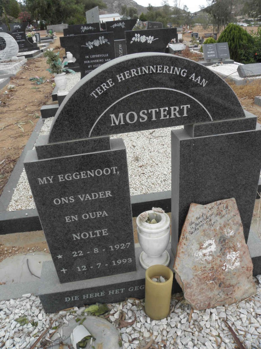 MOSTERT Nolte 1927-1993