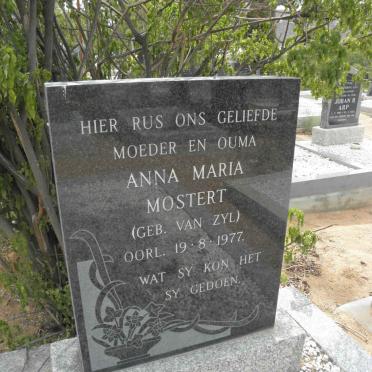 MOSTERT Anna Maria nee van ZYL -1977