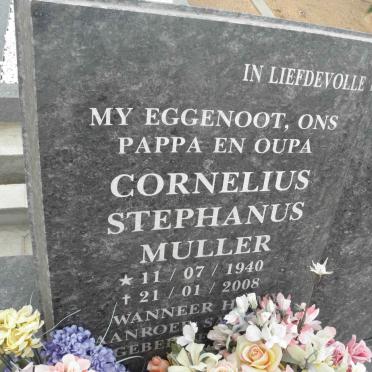 MULLER Cornelius Stephanus 1940-2008