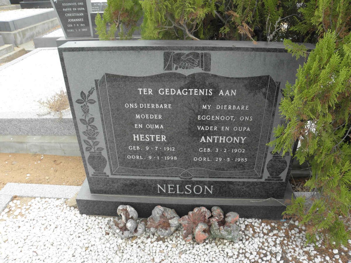 NELSON Anthony 1902-1985 &amp; Hester 1912-1998