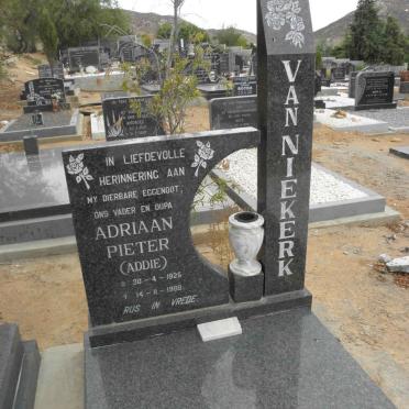 NIEKERK Adriaan Pieter, van 1925-1988