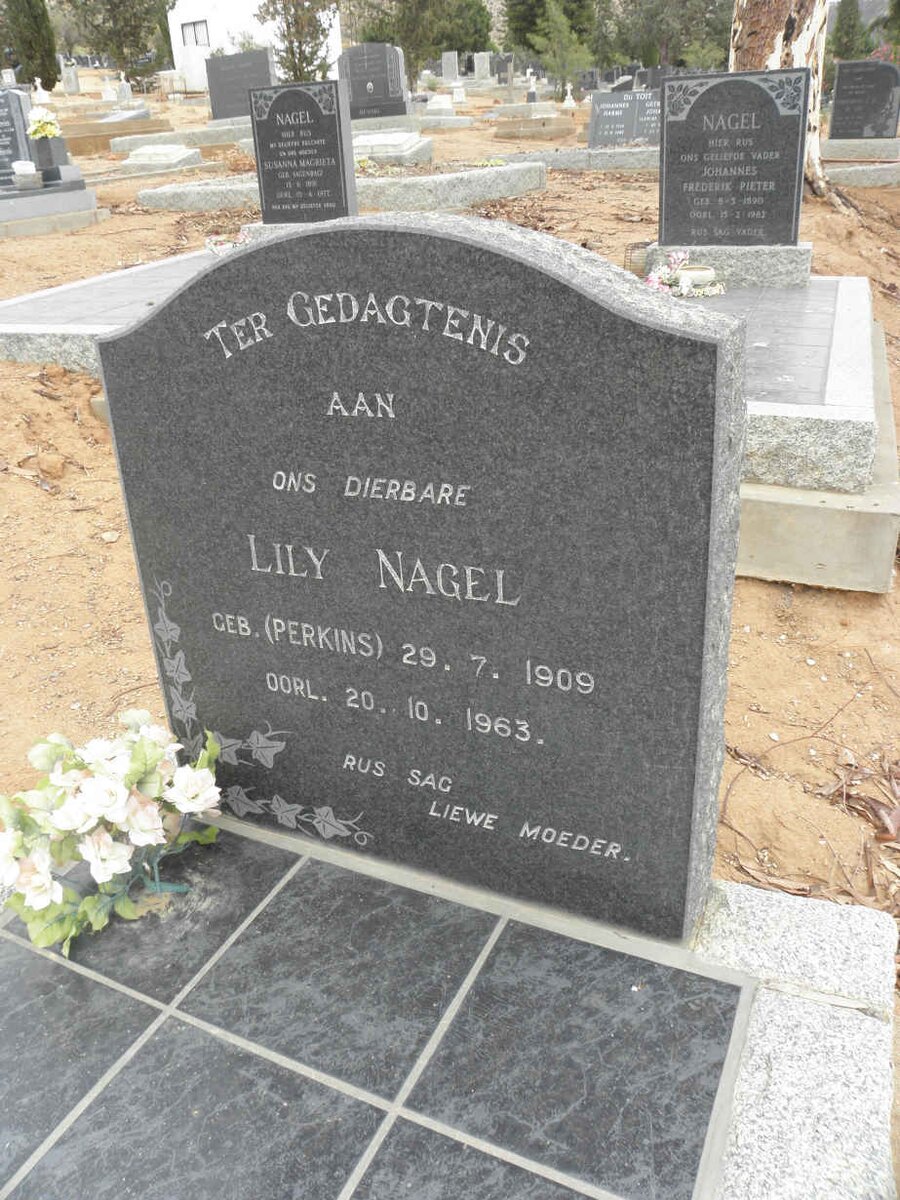 NAGEL Lily nee PERKINS 1909-1963