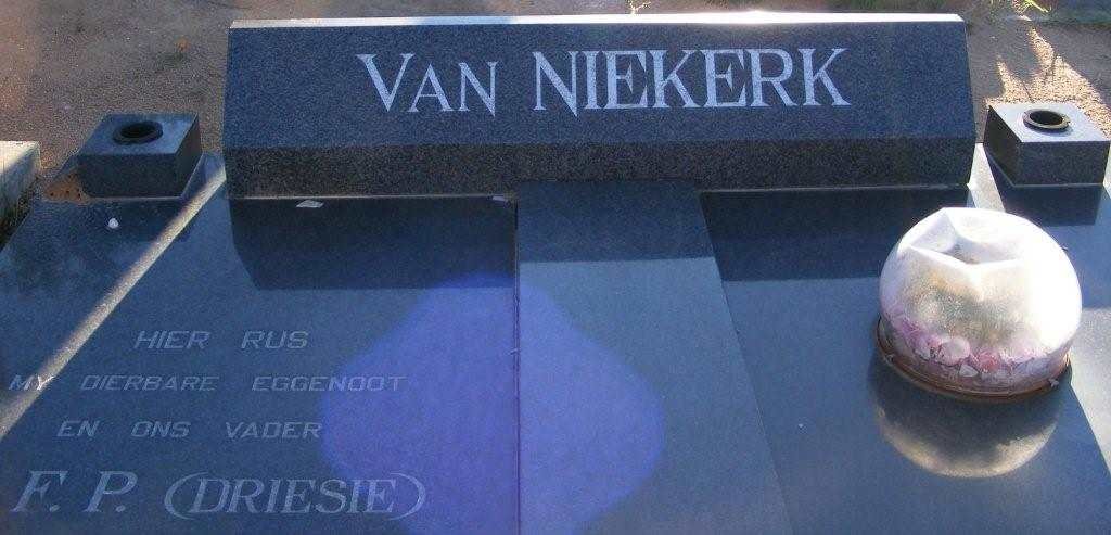 NIEKERK F.P., van 1959-1991