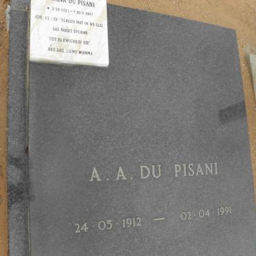 PISANI A.A., du 1912-1991 &amp; Marina 1921-1997