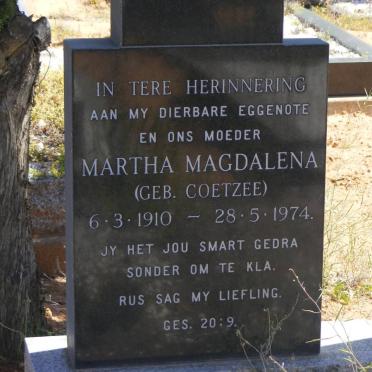 POOL Christiaan Frederick 1907-1977 &amp; Martha Magdalena COETZEE 1910-1974