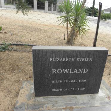 ROWLAND Elizabeth Evelyn 1900-1989