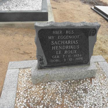 ROUX Sacharias Hendrikus, le 1934-1975
