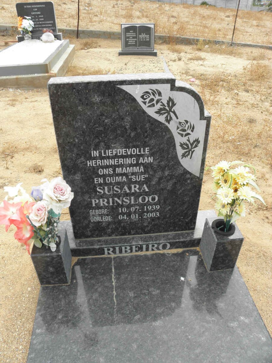 RIBEIRO Susara Prinsloo 1939-2003 