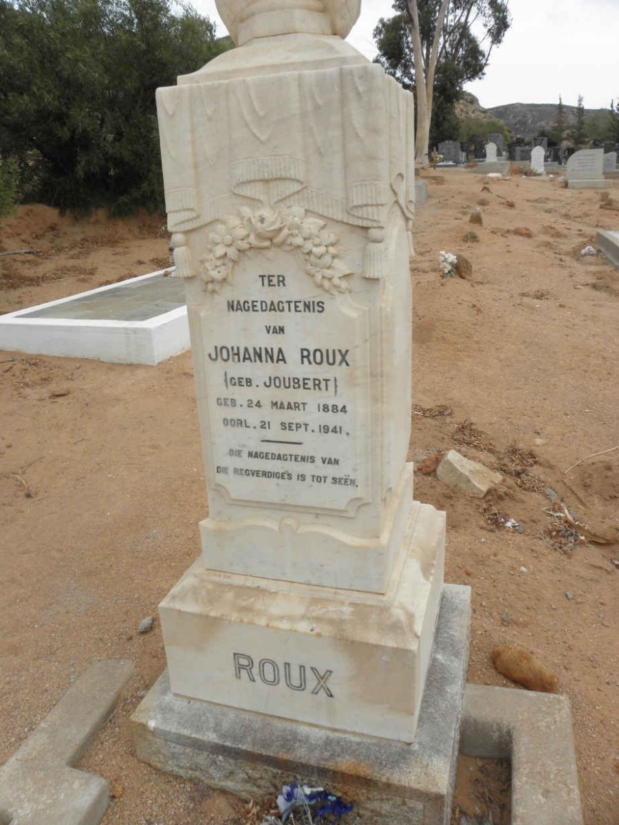 ROUX Johanna nee JOUBERT 1884-1941