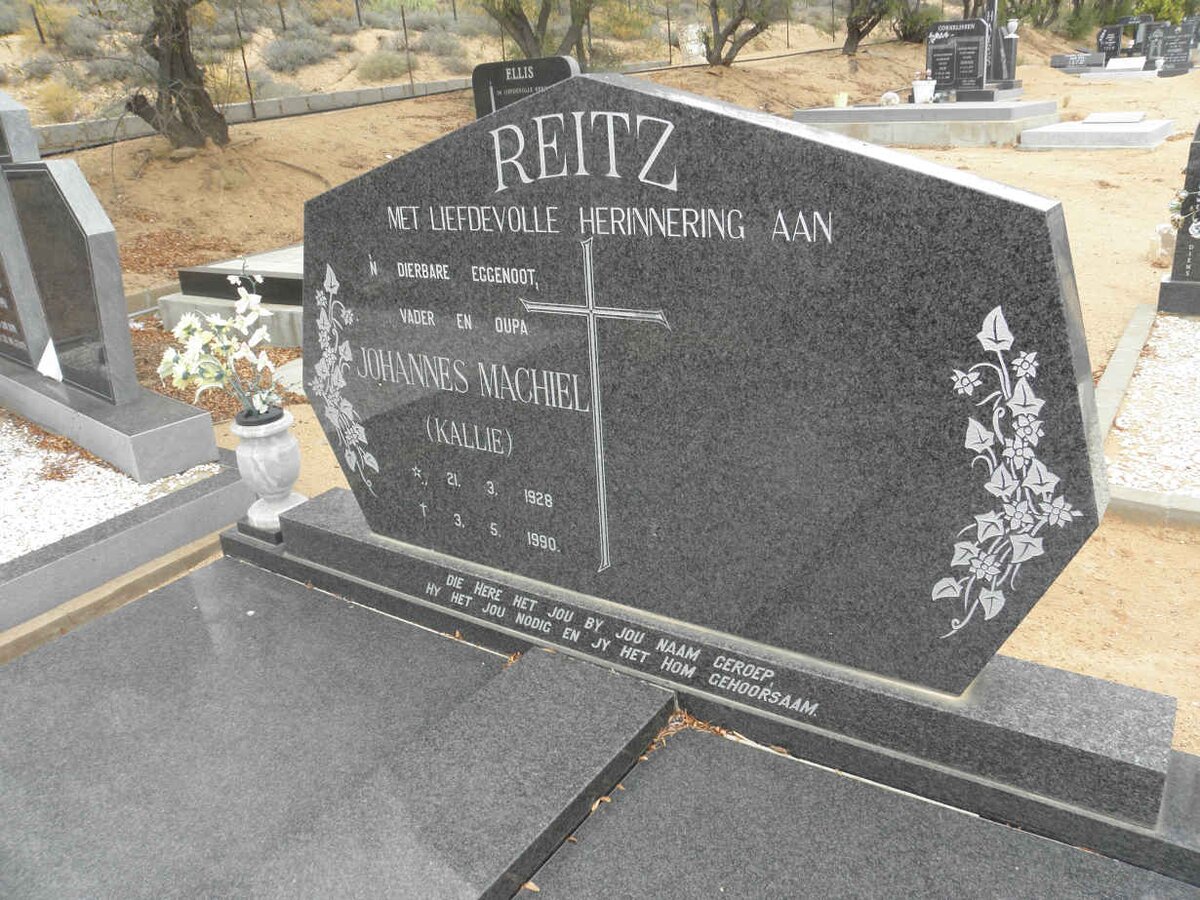 REITZ Johannes Machiel 1928-1990