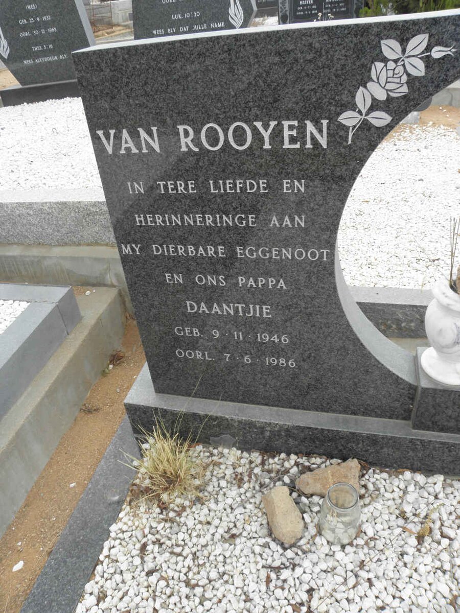 ROOYEN Daantjie, van 1946-1986