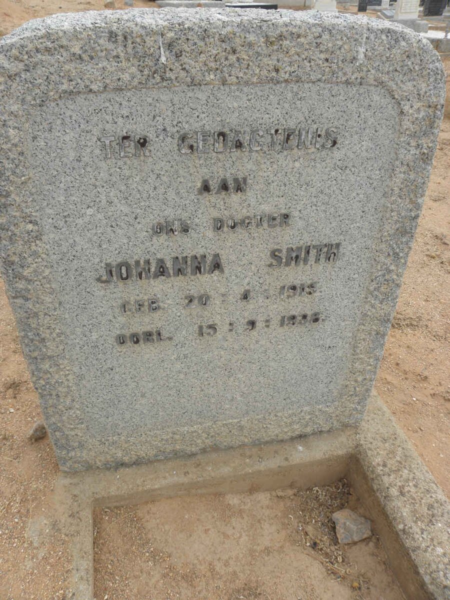 SMITH Johanna 1915-1938