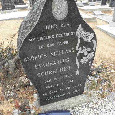 SCHREUDER Andries Nicolaas Evanhardus 1924-1974