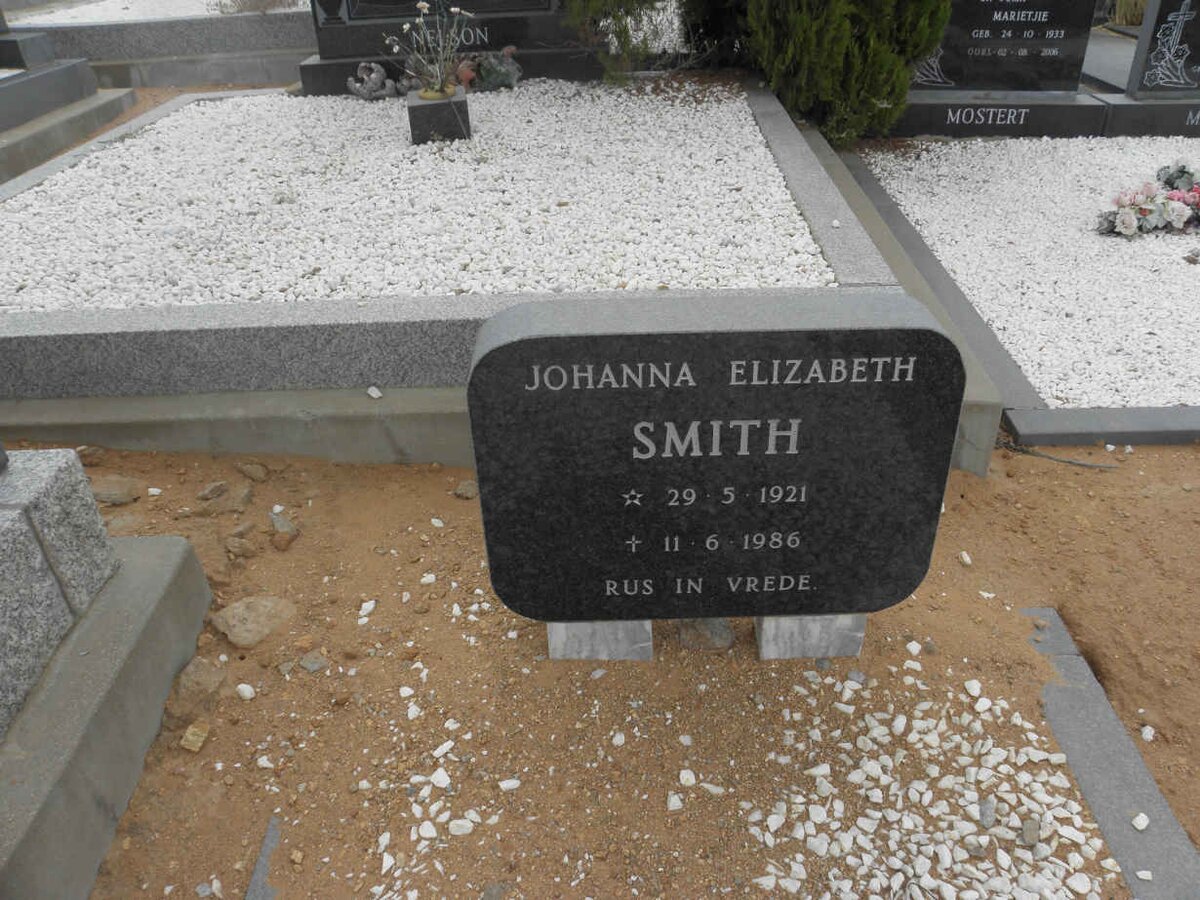 SMITH Johanna Elizabeth 1921-1986