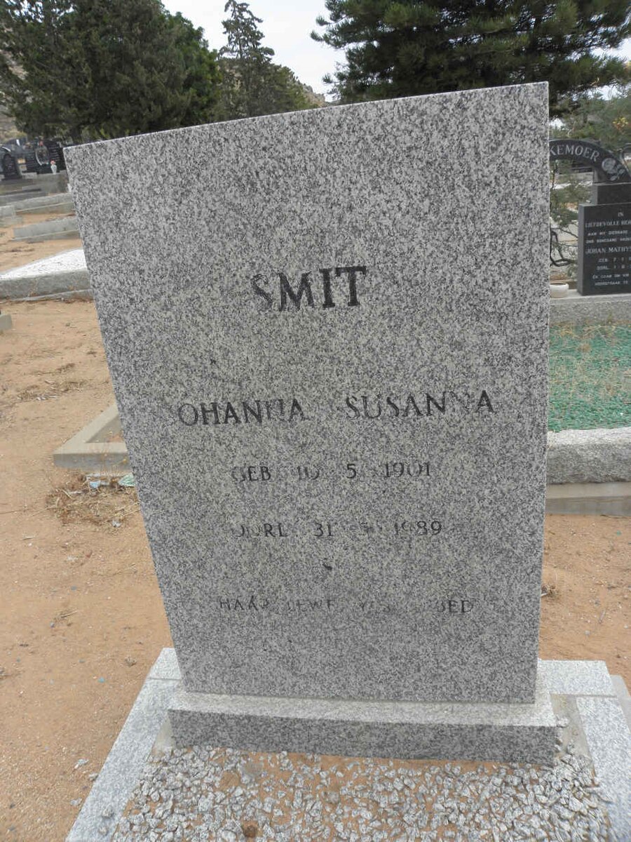 SMIT Johanna Susanna 1901-1989