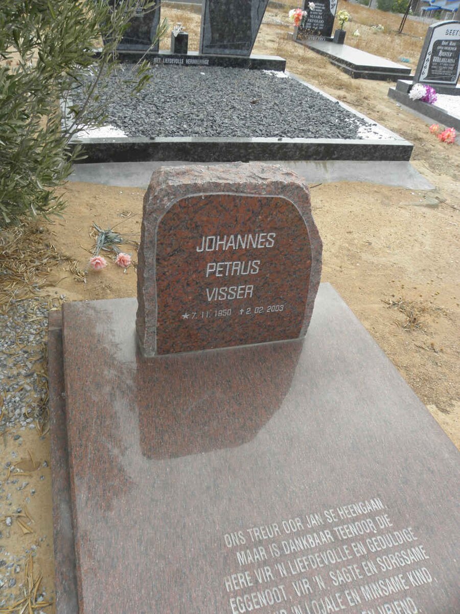 VISSER Johannes Petrus 1950-2003