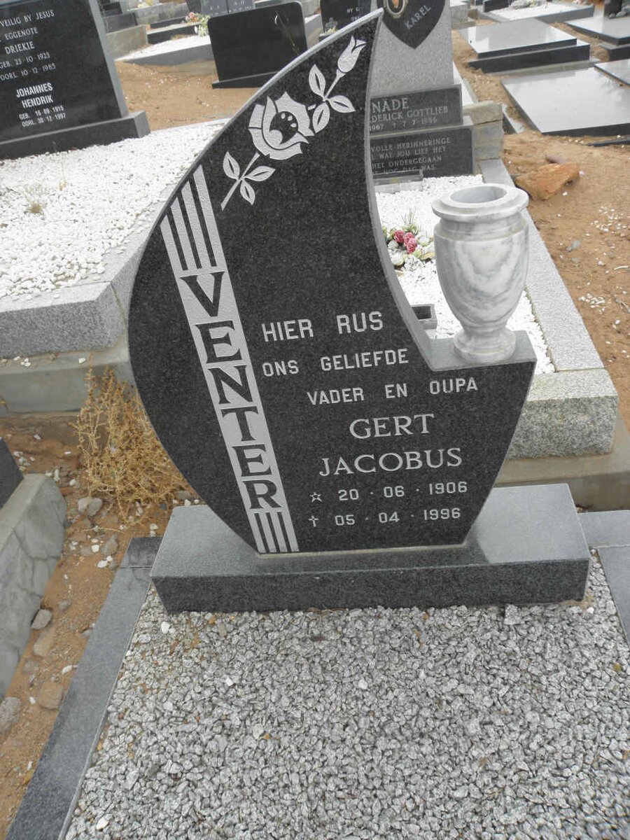 VENTER Gert Jacobus 1906-1996