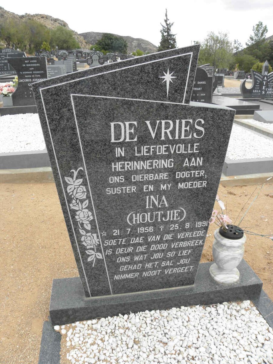 VRIES Ina, de 1956-1991