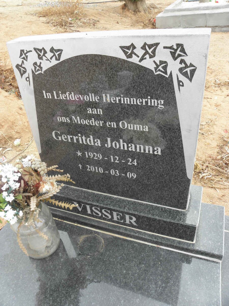 VISSER Gerritda Johanna 1929-2010